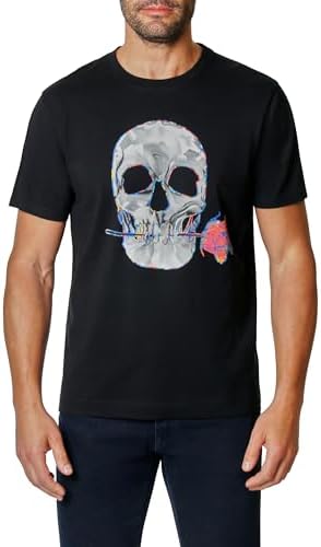 Robert Graham Mens Graphic Crewneck T-Shirt