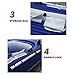 Barca Hinchable Kayak con Motor Electrico PVC Duradero Bote Inflable Portátil Balsa...