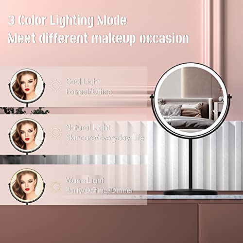 Espejo para Maquillaje Redondo con Luz 8 Pulgadas miniatura 4