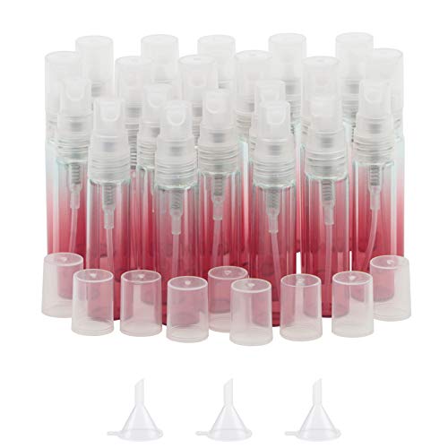 Flacons de parfum en verre portables pour huiles essentielles et retouches beauté en voyage