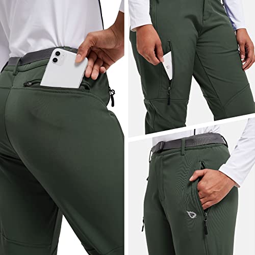 Baleaf Women's Hiking Pants Waterproof Fleece Lined Cold Weather Insulated Ski Snow Pant Warm Winter Soft Shell Army Green S #TOP5