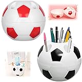⚽〖Uso múltiple〗El portalápices de fútbol puede almacenar no solo material de oficina, sino también tarjetas de visita, cepillos de dientes, pinceles de maquillaje y otros artículos, y también se puede utilizar como decoración.