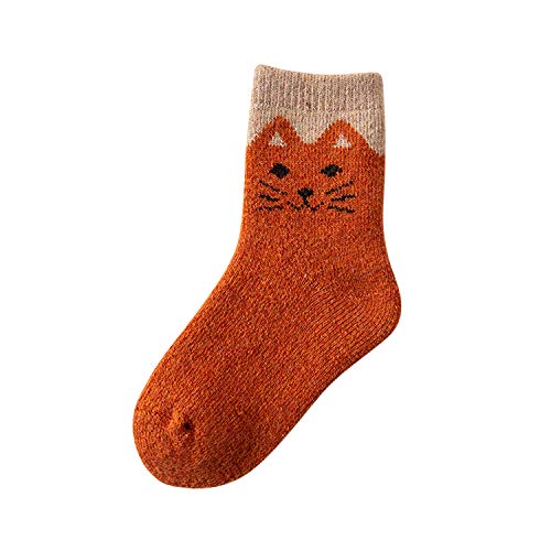 Pack of 6 Assorted Children Wool Socks Thick Thermal Warm Winter Cotton Crew Socks2