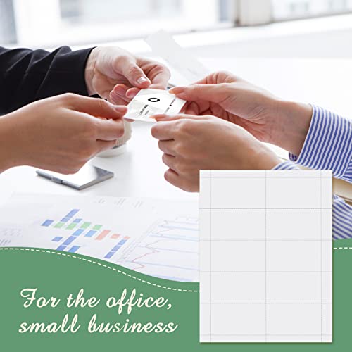Outus 3000 Pcs Blank Printable Business Cards 180 Gsm White Mini Note Index Perforated Card Stock Compatible With Laser And Inkjet Printer Double Sided Printing Matte White Paper 10 Cards, 2" X 3.5" #TOP5