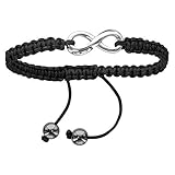  1001 Bijoux Damen-Armband Motiv Unendlichkeit, Schiebevorhang, groß