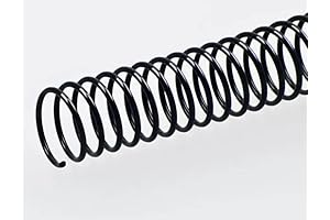 100 Pack Spiral Coils for Binding: Durable Plastic Spiral Binding Spines for Neat Document Organization