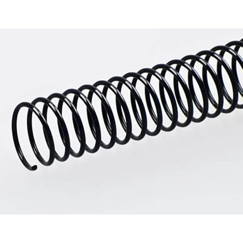 Plutreas 50 Pack Plastic Spiral Binding Coils, 4:1 Pitch, Spiral Binding Spines for Office Documents, Engineer Papers, Business Projects (20mm (170 Sheet Capacity)) Cover