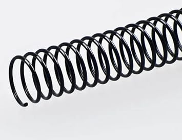 Plutreas 100 Pack Plastic Spiral Binding Coils, 41 Pitch, Spiral Binding Spines for Office Documents, Engineer Papers, Business Projects 8mm 40 Sheet Capacity