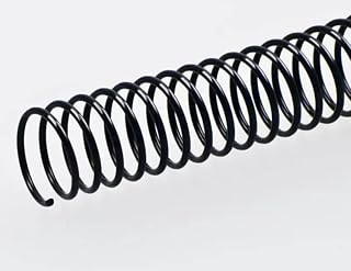 Plutreas 100 Pack Plastic Spiral Binding Coils, 4:1 Pitch, Spiral Binding Spines for Office Documents, Engineer Papers, Business Projects (10mm (75 Sheet Capacity))
