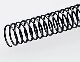Plutreas 100 Pack Plastic Spiral Binding Coils, 4:1 Pitch, Spiral Binding Spines for Office Documents, Engineer Papers, Business Projects (16mm (140 Sheet Capacity))