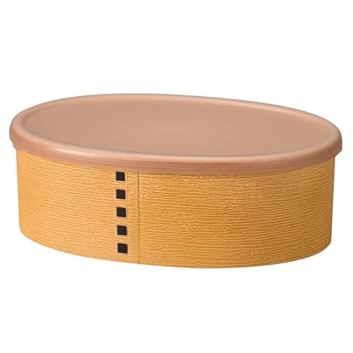 ミタニ 山中漆器(Mitani) わっぱ保存容器 小判450ml 白木 M18183-8