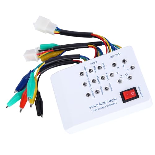 【Applicazione universale】: il dispositivo di test per bici elettriche è stato realizzato con meticolosa attenzione ai dettagli, garantendo un rilevamento preciso e prestazioni ottimali. Questo tester per motori è adatto per qualsiasi tipo di motore brushless in e-bike e scooter elettrici, rendendolo uno strumento versatile per i ciclisti.