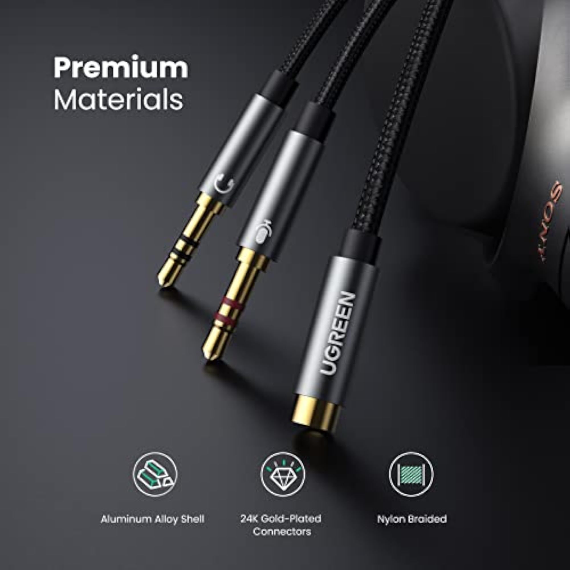 Headphone Splitter for Computer 3.5mm