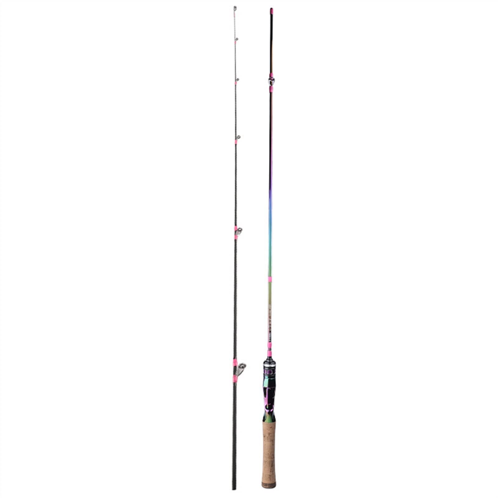Wędka Przenośna wędka Spinning Casting Pole Lure Ultra Light 2 sekcje Spinning Casting Pole Sprzęt wędkarski Zestaw wędek Przenośna wędka podróżna (Color : Style A 1.68)