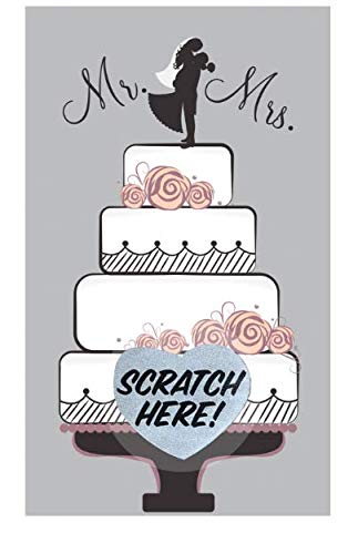 My Scratch Offs 1 Inch Silver Heart With Text Scratch Off Sticker Labels - 100 Pack #TOP2