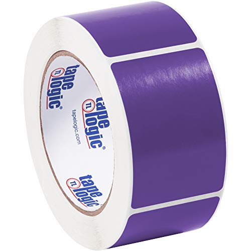 Étiquettes violettes autocollantes Tape Logic DL630M 7,6 x 5,1 cm pour rangement et logistique