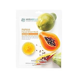 MIRABELLE COSMETICS KOREA Facial Serum Sheet Mask (Papaya)