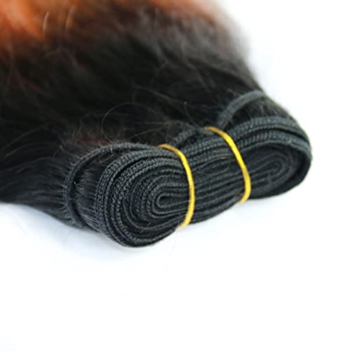 Extensions cheveux humains péruviens ondulés ombré rose T1b 40-50cm