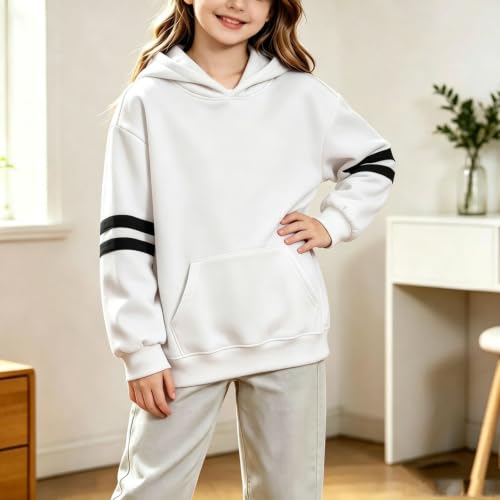 Ayolanni teen girl hoodie Hoodies for Teen Girls Cute Trendy Hooded Sweatshirt Youth Kids Clothes White - image 3