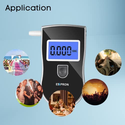 Image of E-40 Portable Alcohol Testing Machine, Breathalyzer with Semi-Conductor Sensor, Reliable Breath Analyzer Alcohol Meter, Compact Alcohol Tester for Personal & Professional Use