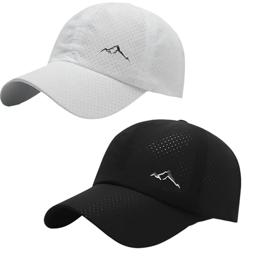 KRYMXAR Running Cap, 2er Pack Laufkappe Herren Und Damen, Sport Cap Für Outdoor-Aktivitäten Wie Wandern, Radfahren Und Tennis, Atmungsaktive Kappe Damen Sommer KRYMXAR Running Cap, 2er Pack Laufkappe Herren Und Damen, Sport Cap Für Outdoor-Aktivitäten Wie Wandern, Radfahren Und Tennis, Atmungsaktive Kappe Damen Sommer