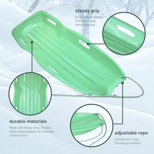 image for Slippery Racer Downhill Xtreme Flexible Adults and Kids Plastic Tobogg