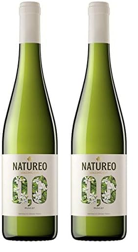 Natureo Muscat (Sin Alcohol), Vino Blanco Desalcoholizado - 750ml (Paquete de 2)
