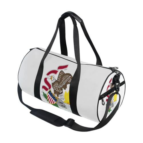 Bolsa deportiva ligera de Illinois con bolsillo interior para evitar el desorden en el gimnasio