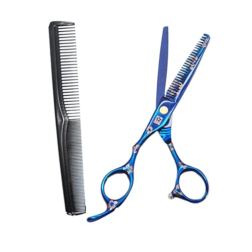 WEKADRIN 1pezzi Forbici Da Parrucchiere Colorate Con Pettine Forbici Professionali Per Taglio Strumento Pratico Per Famiglie e Barberie Inossidabile Resistente e Facile Da Usare
