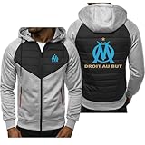 【Modèle de pull pour homme】sweat à capuche zippé, motif patchwork avec cordon de serrage réglable, doté de deux poches latérales pour ranger vos mains, votre téléphone, vos clés, etc. Coupe ajustée, poignets et ourlet côtelés près du corps, pour une chaleur optimale autour de la tête et du haut du corps.