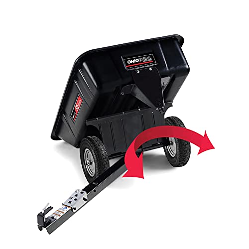 Ohio Steel 3040P-SD Poly Swivel Dump Cart, 10 cu.ft., 600 lb Load Capacity - Thumbnail 2