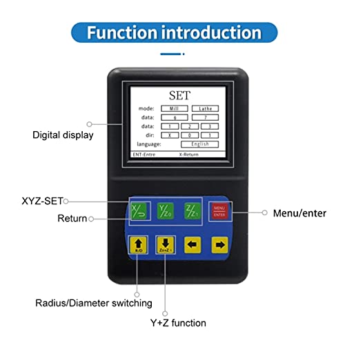 Pantalla digital multifunción mini 3 ejes para máquinas miniatura 5