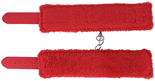 image for COLORFUL BLING Fluffy Leather Wrist Handcuffs Bracelet Sexy Leg Ankle 