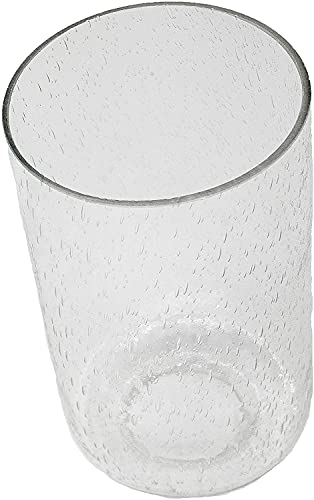 Cnengsthy Clear Bubble Seeded Glass Shade, Cylinder Glass Lamp Shade Light Fixture Replacement Glass Globe With 1-5/8-Inch Fitter Opening thumb #4