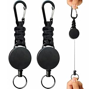 Lisopo 1-012 Ausziehbares Schlüsselband 2er-Set