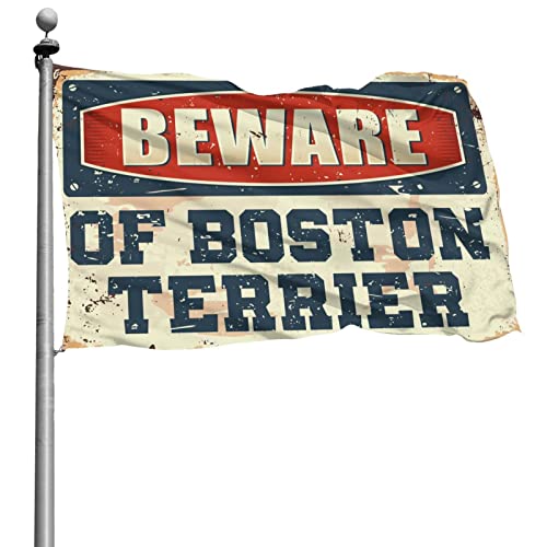 Drapeau Boston Terrier : habillez un grand mur ou une porte de chambre