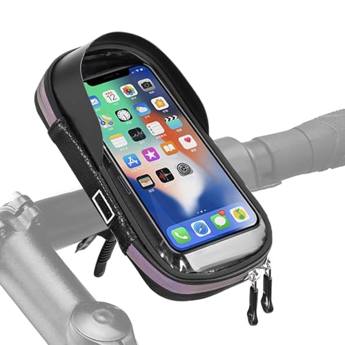 TYBYBB Fahrrad Handyhalterung Wasserdicht Handytasche Fahrrad mit Regenhaube 360 Drehbarem Handyhalterung Motorrad Wasserdicht Für Smartphones bis zu 7 Zoll für Montainbikes Ebikes Rennrad