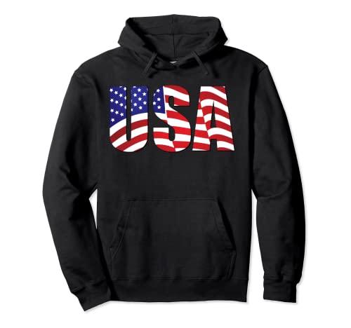 USA FLAG STARS & STRIPES STAR SPANGLED BANNER PATRIOT Sudadera con Capucha