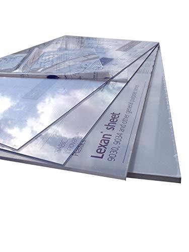 Policarbonato (vidrio acrílico, plexiglás*) [1000 x 600 mm] Placa incolora, placas.