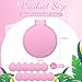 Saysurey 24 Pcs Mini Pink Compact Mirror Bulk for Women Small Round Portable Pink Mirror Makeup Folding Pocket Travel Accessories for Woman Galentines Valentines Day Party Favor, 2.8 x 2.4 Inch