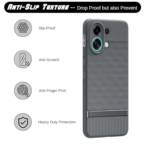 Image of Shockproof Case for Oppo K13 Turbo 5G | Full Camera Protection | TPU Flexible Back Cover for Oppo K13 Turbo 5G (Graphite Grey)