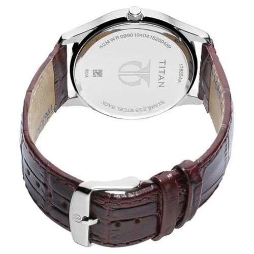 Image of Titan Classique Retrogrades Analog Black Dial Men's Watch -NM1768SL04 / NL1768SL04