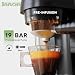 BENFUCHEN 19 Bar Espresso Coffee Machine with Burr Grinder, Professional 2-in-1 Coffee Maker for Bean to Cup & Grounds, Touch Screen Latte Cappuccino Maker with Milk Frothing Steam Wand, Black