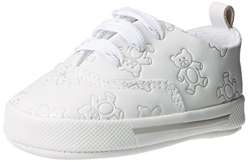 Baby Deer Bear Print Sneaker (Infant),White,3 M US Infant
