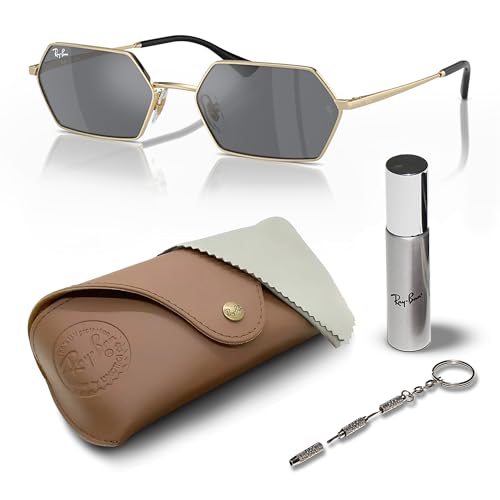 Ray-Ban RB3728 YEVI BIO-BASED Square-Round Shaped Sunglasses for Men & Women with Official RAYBAN Eyewear Kit