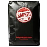 Banned Coffee™ Whole Bean - World’s Strongest High Caffeine Coffee That Shouldn’t Be Allowed - Bold Medium -Dark Roast Arabica & Robusta Blend - Extreme Energy & Smooth Flavor - Fresh Roasted in the USA - 32oz (2 LBS) Bag