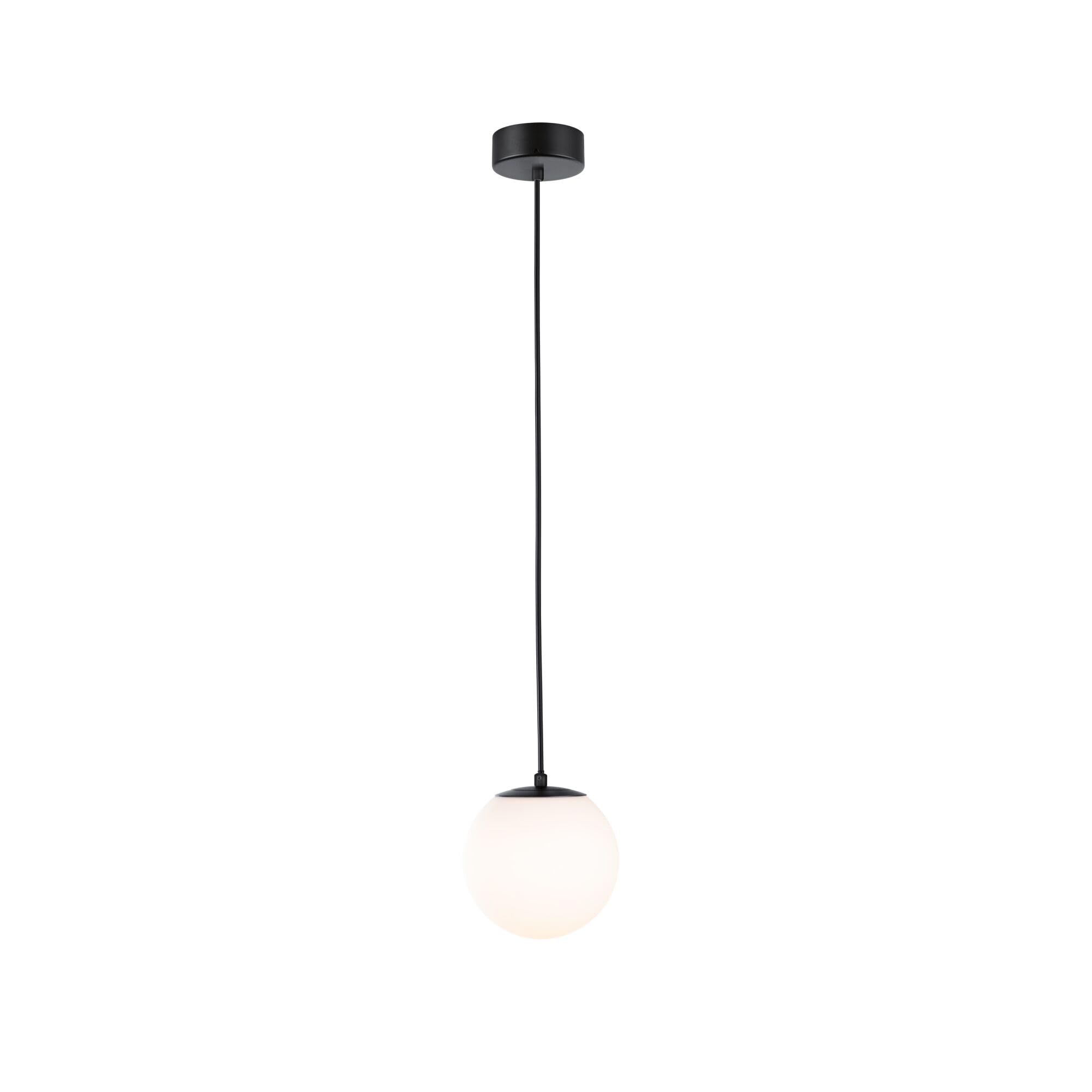 Paulmann 71073 Lampada a sospensione LED Selection Bathroom Gove IP44 9W nero opaco, satinato Luce da bagno