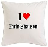 ehringshausen hessen plz I Love Ehringshausen Kissenbezug aus Mikrofaser in der Größe 40cm x 40cm mit Reißverschluss