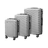 vienberg valis - Juego de 3 maletas de viaje con cerradura de combinación M/L/XL de alta calidad, Carro rígido