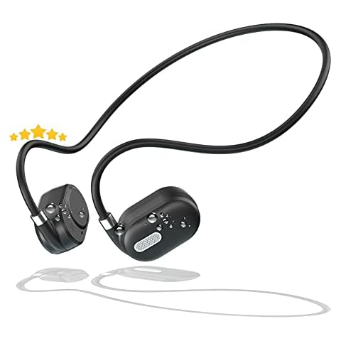 Auriculares Bluetooth de conducción de Aire, Cuffie Bluetooth Deportivos de Alta fidelidad con micrófono Cover